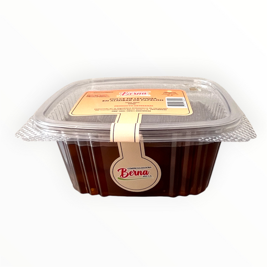 *Dulce de Lechosa en Almíbar de Papelón en Bandeja de 500g