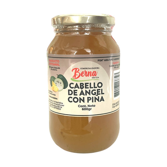Dulce de Cabello de Ángel con Piña 600g