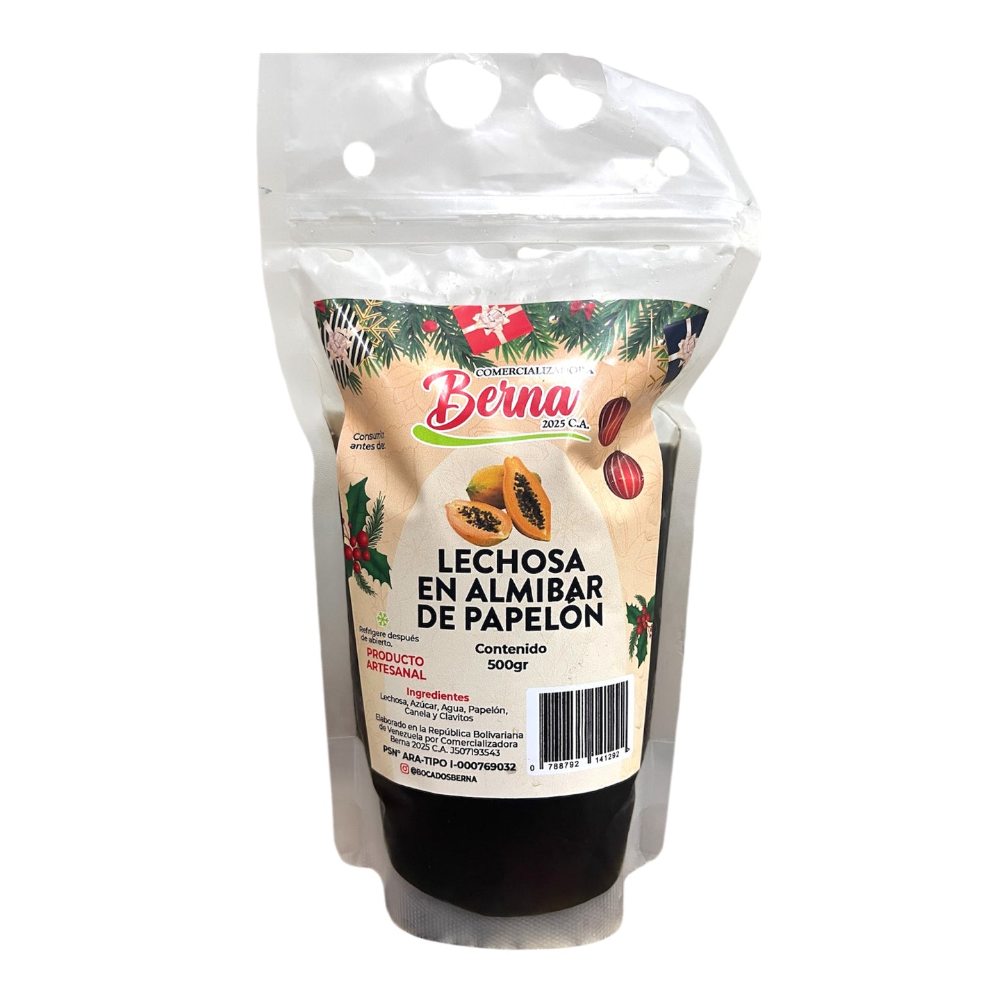 Dulce de Lechoza en Almíbar de Papelon 600g