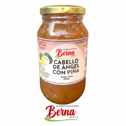 Dulce de Cabello de Ángel con Piña 600g